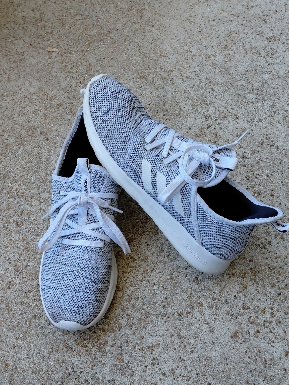 adidas Light Gray Knit Women's Sneakers